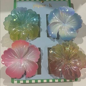 Piper K Hawaiian Plumeria floral Hair Claw Clips Viral Summer Vibes